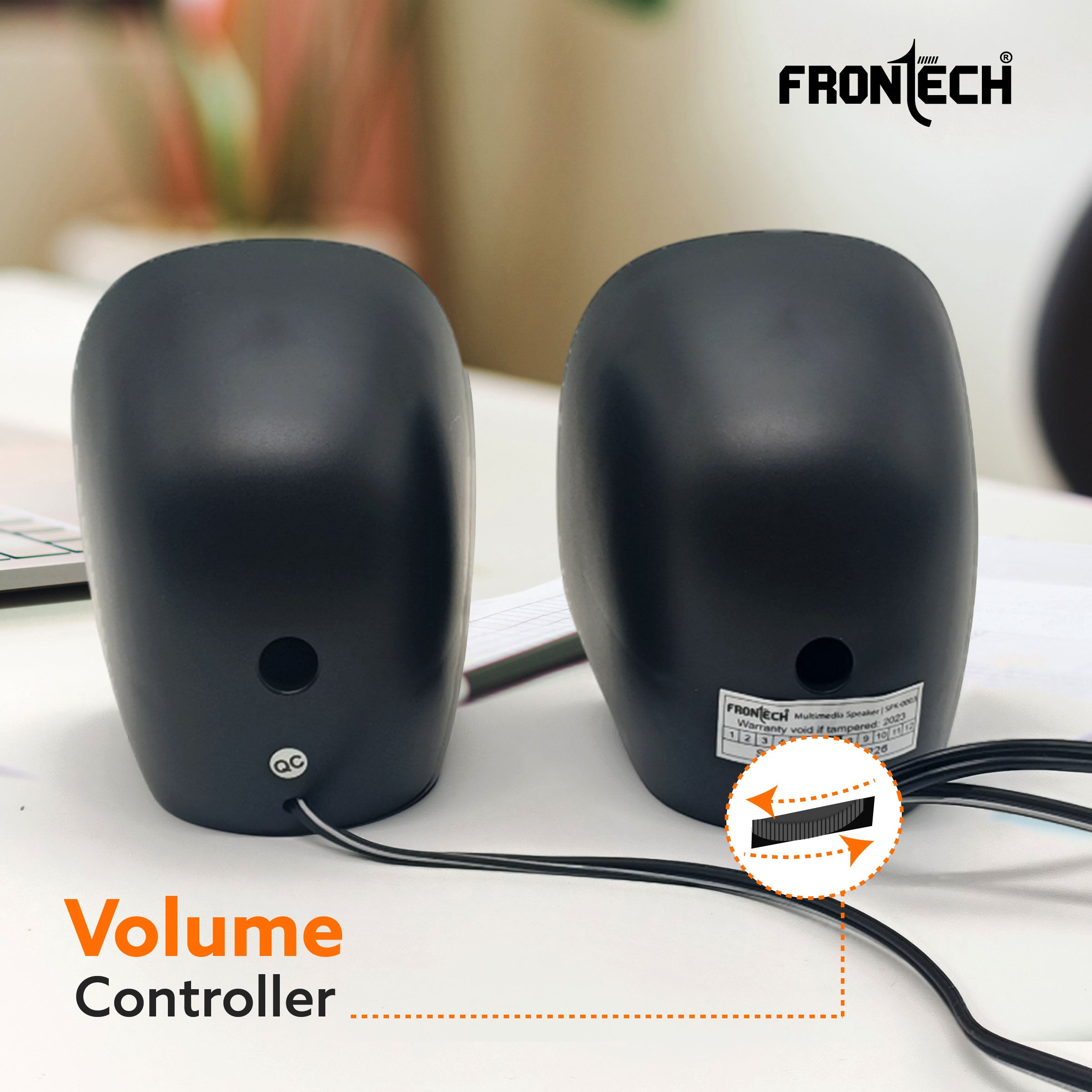 Frontech 2.0 USB Speakers | 8W Output | AUX Input | Foam Edge (SPK-0003) Frontech 2.0 USB Speakers | 8W Output | AUX Input | Foam Edge (SPK-0003)